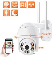 Surveillance IP Camera - 1080P Beveiliging WIFI PTZ Speed Dome Draadloze Camera - IP66 Pan Tilt 4X Zoom IR Nachtzicht - Micro SD-kaart/Cloudopslag