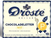 Droste Chocolade Letter Wit 135 gram - Letter P