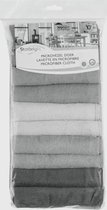 Starbright Microvezeldoek 32 X 32 Cm Grijs Polyester 10 Stuks