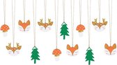 Gift tags Forest mix - 12 stuks
