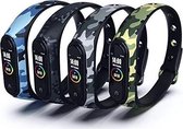 iloft|  bracelet en silicone camouflage | pour Xiaomi Mi Band 4 et Mi Band 3 | appareil non inclus | paquet de 4