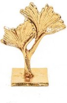 Housevitamin - Decoratief Blad - Gouden beeldje - 9x4,5x10,5cm