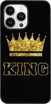 ADEL Siliconen Back Cover Softcase Hoesje Geschikt voor iPhone 13 Pro - King Koning