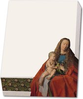 Bekking & Blitz - Memoblok - Memo blocnote - Notitieblok - Kunst - Madonna met kanunnik Joris van der Paele (Madonna) - Jan van Eyck - Musea Brugge