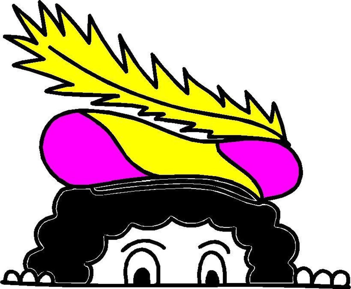 Sinterklaas raamsticker gluurpiet roze/geel