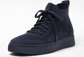 FitFlop Rally High Top Sneaker - Water-Resistant Knit BLAUW - Maat 42