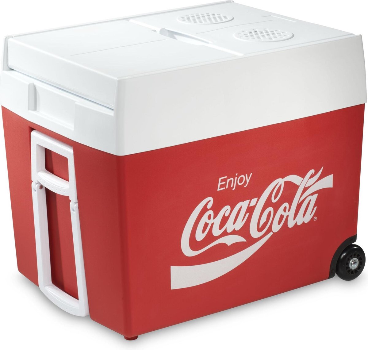Mobicool Coca-Cola style MT48W Thermo-elektrische koelbox - 48L - 12/230v - rood/wit