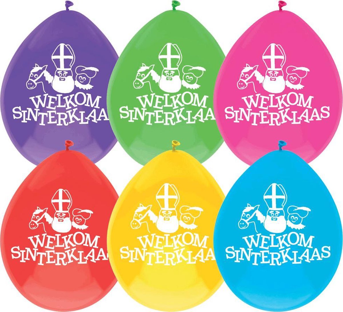 Haza - Ballonnen - Welkom Sinterklaas - 10st.