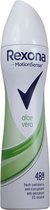 Rexona Deospray 150 ml - 1 x Cotton Dry + 1 x Aloe Vera Scent - Anti-Transpirant - 0% Alcohol