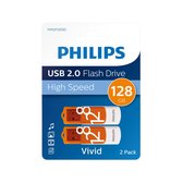 Philips USB flash drive Vivid Edition 128GB, USB2.0, 2-pack