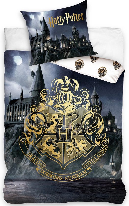 Harry Potter Poudlard Noir, Peignoir Chaud Pour Garçon, Noué, Avec Capuche OEKO-TEX