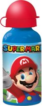 Bouteille de boisson Nintendo Super Mario Bros 400 ml aluminium Blauw