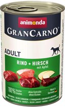 Animonda Grancarno Adult Rund + Wild met appel 6 x 400 gram ( Hondenvoer )