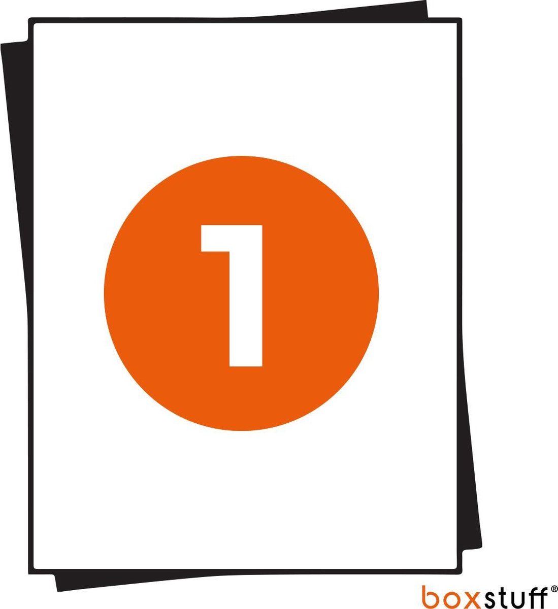 Boxstuff - A4 Stickervellen - Magazijn Etiketten Stickers - 1 Per Vel - 210x296MM - 1000 Vellen