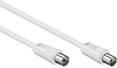 Premium Coax Kabel - Dubbel afgeschermd - IEC Coax Kabel voor TV - Wit - 20 meter - Allteq