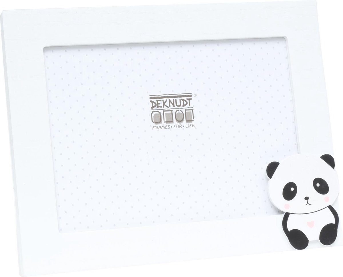 Deknudt Frames Fotolijst - panda - wit - S67UC1 - voor foto: 15x20 cm