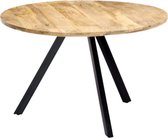 Luxe Eettafel - Massief Mangohout - Industrieel - Stijlvol Design - 120x76 cm