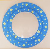 Funnylight kids lamp LED Planet zacht blauw - Trendy plafonniere voor de baby en kinder kamer met  glow in the dark sterren