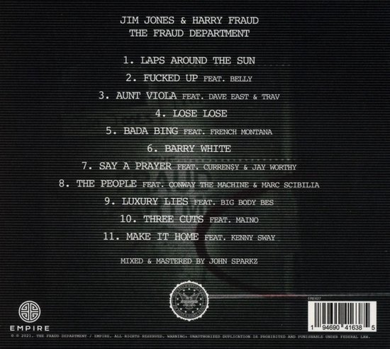 新品・未開封】Jim Jones \u0026 Harry Fraud(LP) - 洋楽