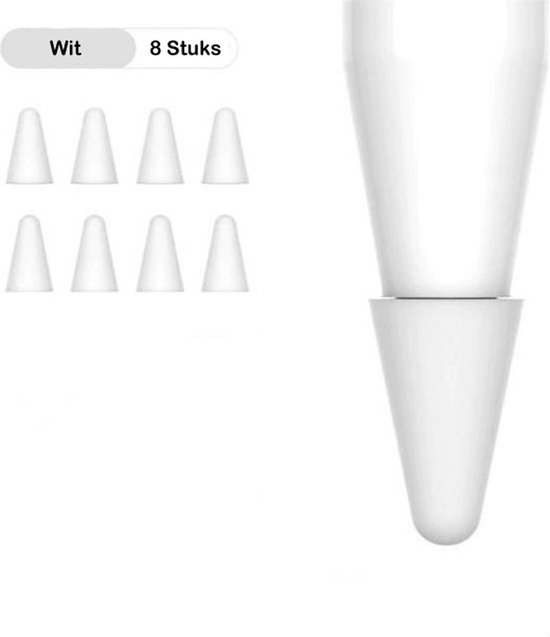Studio Air® Pencil Tip Case voor Apple Pencil 1 en 2 - Wit