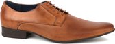 Suitable Leren Herenschoen Derby Cognac