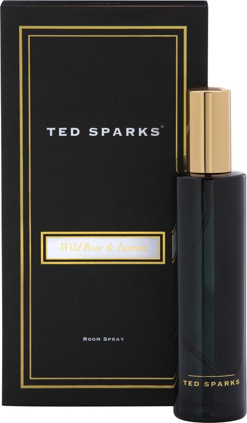 Ted Sparks - Roomspray - Huisparfum - Interieurspray - Luchtverfrisser - Huisgeur - Geurspray - Wild Rose & Jasmin