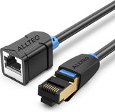 S/FTP netwerk verlengkabel | Cat 6 | PVC | 7.5 meter | Zwart | Allteq