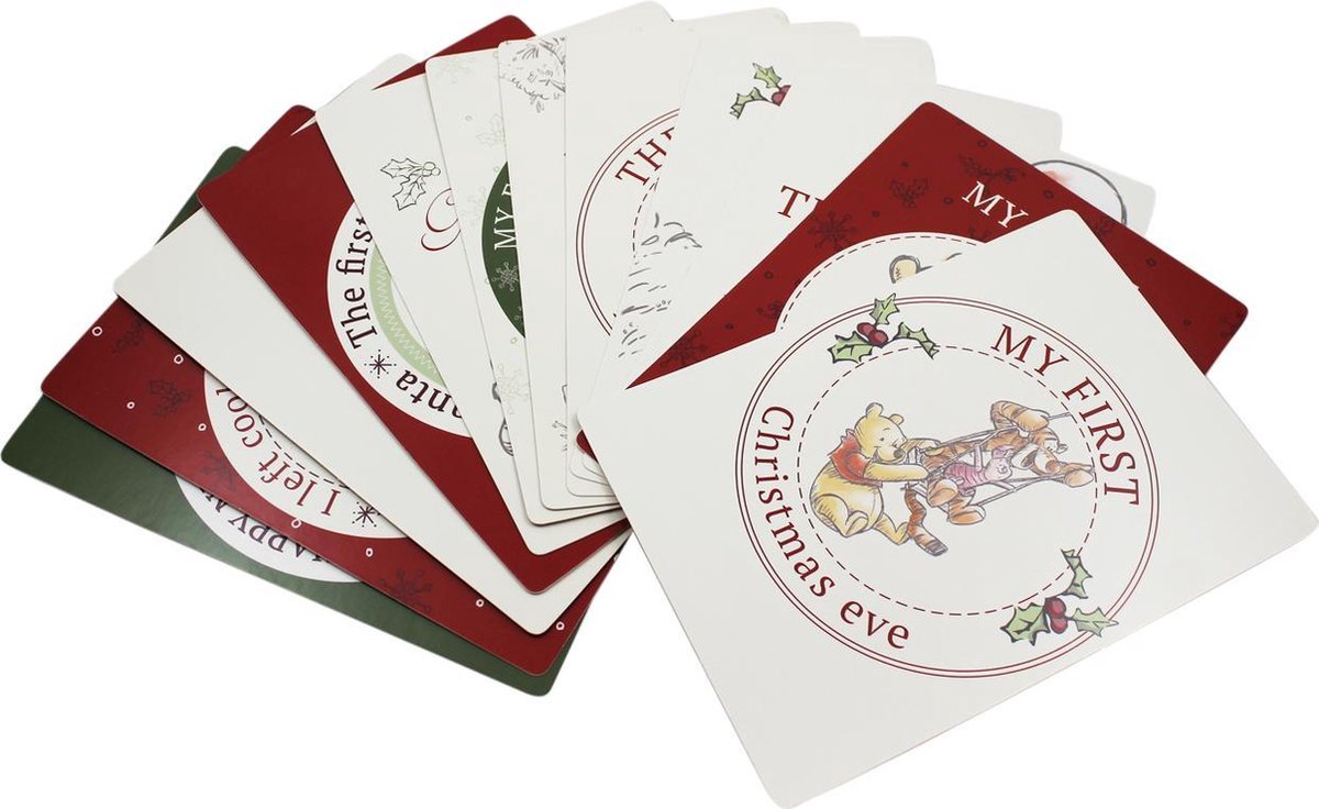 Goedkoopste Disney Winnie the Pooh My First Christmas Milestone Cards