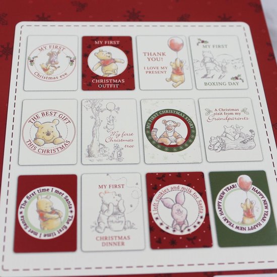 Disney Winnie the Pooh My First Christmas Milestone Cards — afbeelding 2