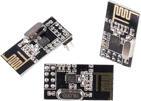 AZDelivery 3 x NRF24L01 met 2,4 GHz Draadloze Module compatibel met Arduino, ESP8266 en Raspberry Pi Inclusief E-Book!
