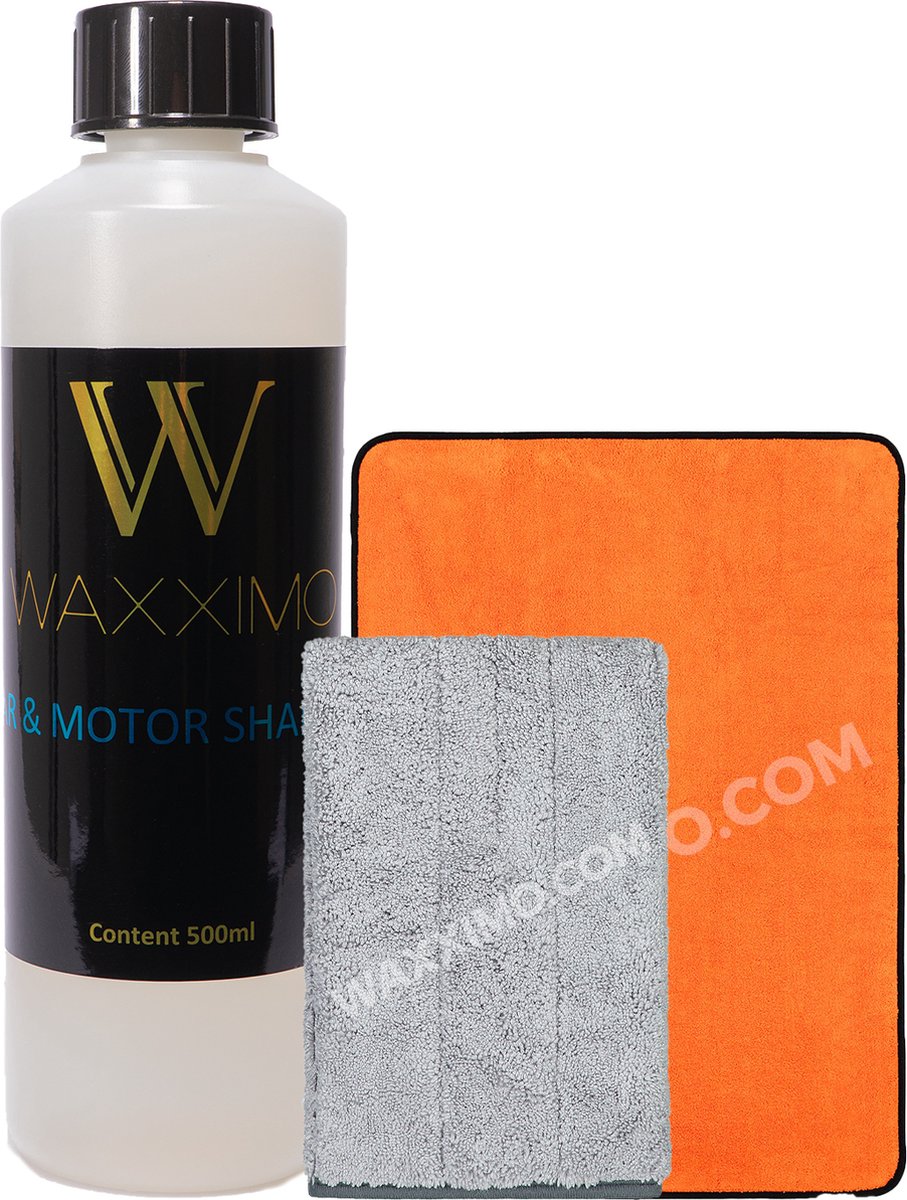 Waxximo COMBIDEAL Autoshampoo + Washandschoen + Droogdoek XL - Autoshampoo - Motor shampoo - Auto wassen - Auto Shampoo