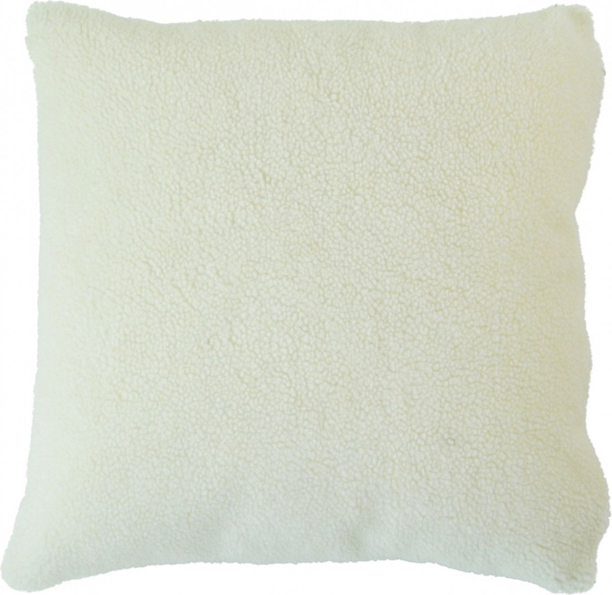 Goround interior - Luxe sierkussen nep bont teddy - wit - 45x45cm