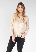 DEELUXE Goud satijnen blouse ADELINE Gold