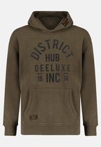 DEELUXE Hoodie met logo  ALVAN Dark Khaki