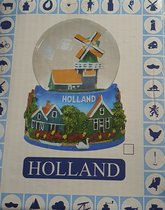 Sneeuwbol - Molen - Huisjes  - Holland - 11 x 8 x 8 cm