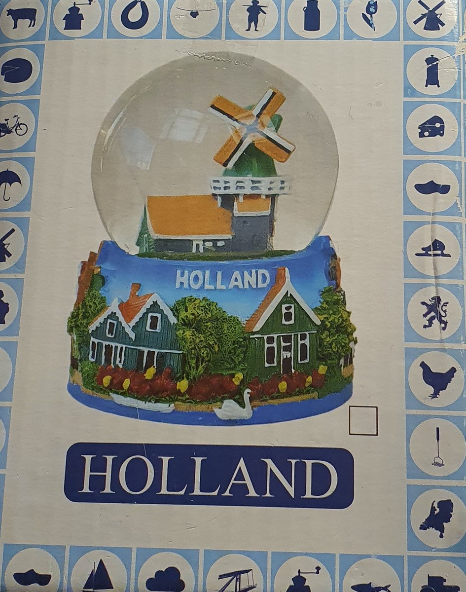 Sneeuwbol - Molen - Huisjes  - Holland - 11 x 8 x 8 cm - Trophee