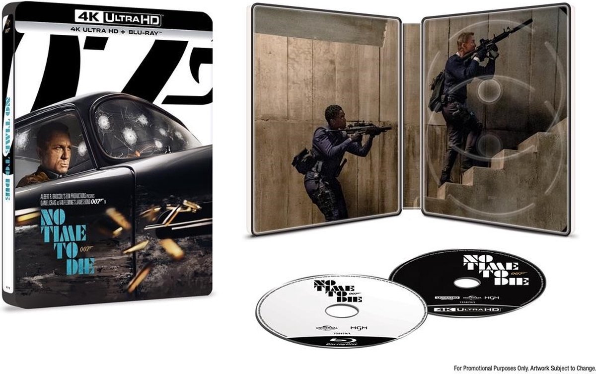 No Time To Die  (4K Ultra HD Blu-ray) (Steelbook) - Warner Home Video
