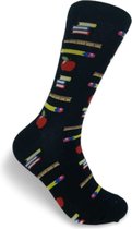 JustSockIt Leraar sokken - Sokken - Leuke sokken - Meester - Juffrouw - School cadeau - Cadeau - Cadeau voor mannen - Cadeau voor vrouwen - Verjaardag cadeau - Sokken met beroep
