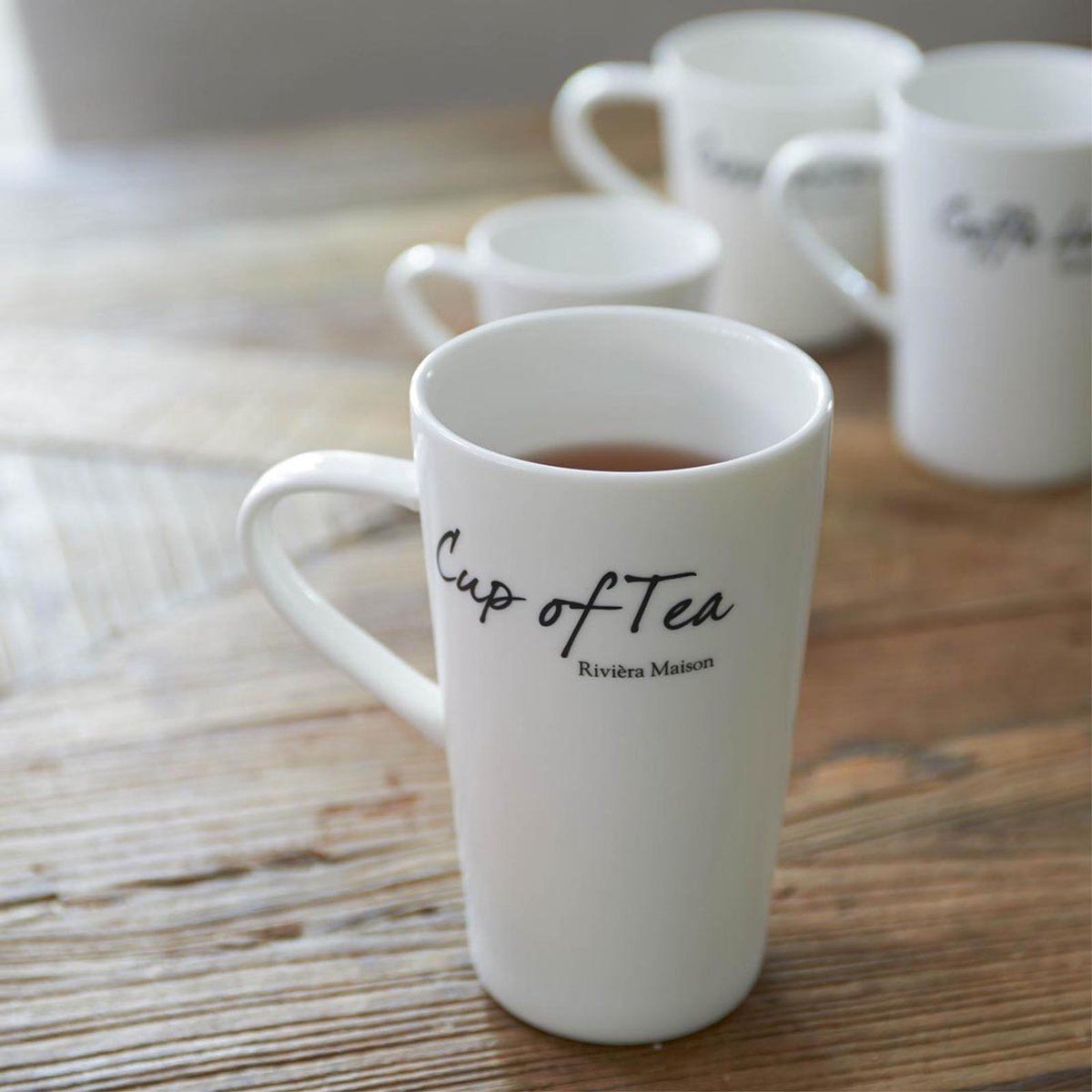 Riviera Maison Mok Met Tekst - Classic Cup of Tea Mug - Wit - 1 stuks |  bol.com