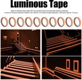 3cm*3m oranje lichtgevende Tape-zelfklevende tape- fluorescerende tape-waarschuwingstape- blackfriday- lichtgevende tape-nachtoplichtend-waterdicht-afneembaar draagbaar-veiligheid-Glow in the