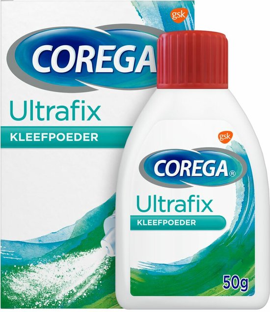 4x Corega Ultrafix Kleefpoeder Kunstbitverzorging 50 gr