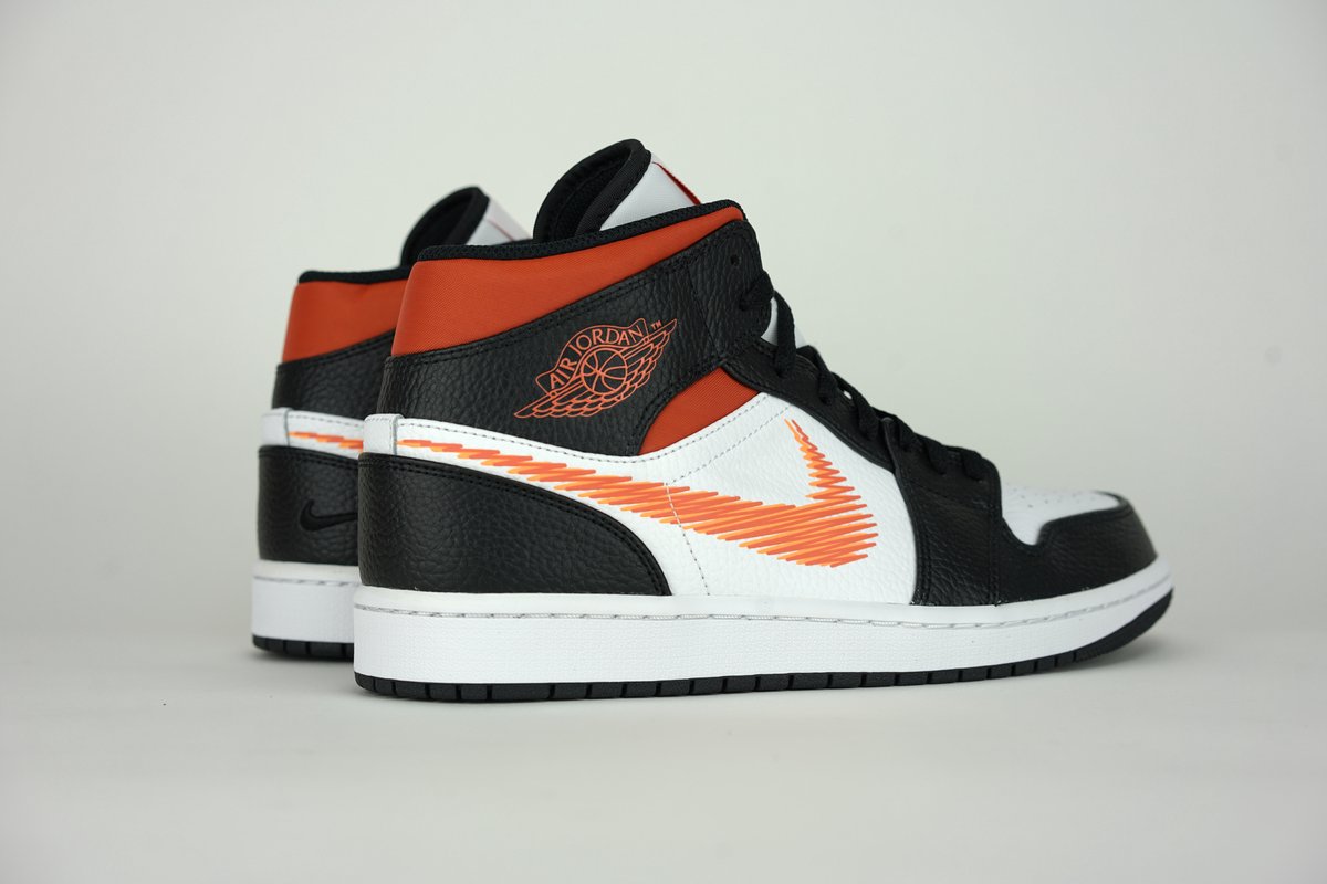 nike jordan oranje zwart