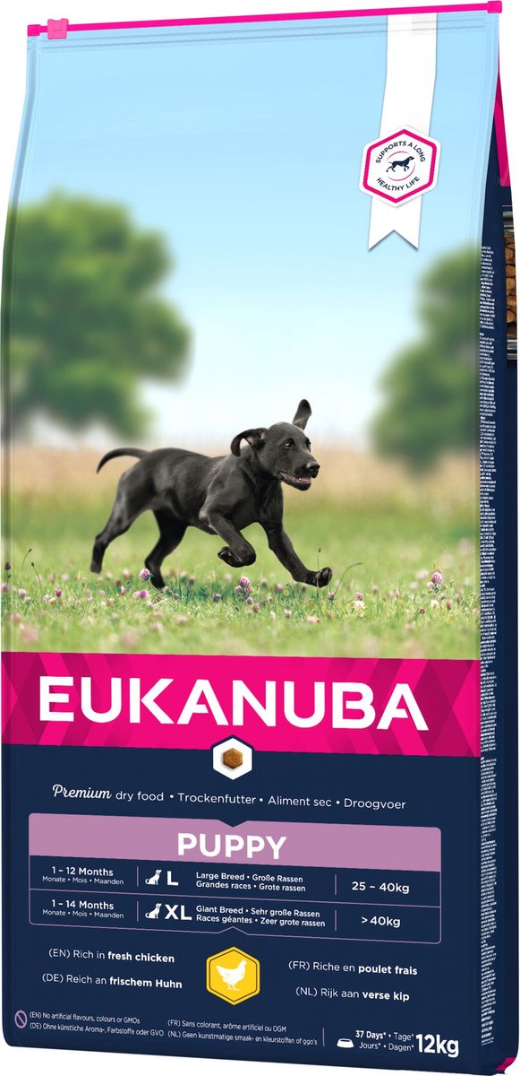 Eukanuba Dog Puppy Large Breed - Kip - Puppyvoer - 15 kg | bol.com