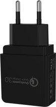 YONO USB Stekker Qualcomm Quick Charge 3.0 - Fast Charging Snellader - Oplader geschikt voor iPhone en Samsung – Zwart