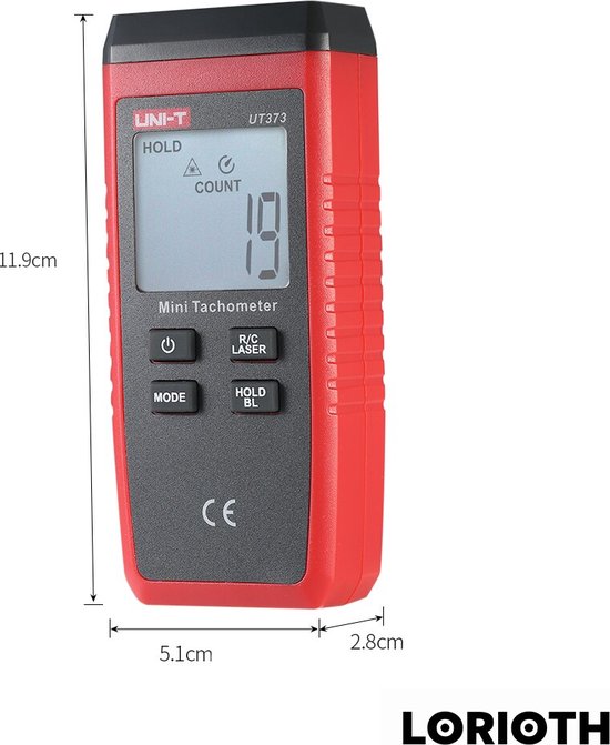 Digital optical speed meter laser speedometer motor meter rev/min DZ1