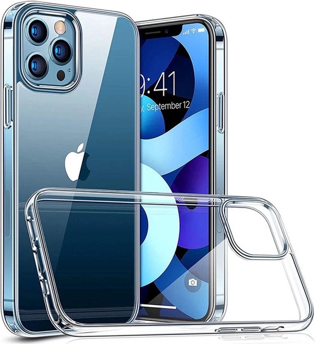 iPhone 13 Pro Max Hoesje - Backcover Transparant - Siliconen Hoesje