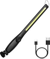 Oplaadbare COB LED Lamp - Draagbare Eyeshield LED werklamp - 700 Lumen Dimbaar - USB oplaadbaar -Zwart