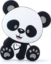 Bijtketting- Kauwketting- Panda- Grijs