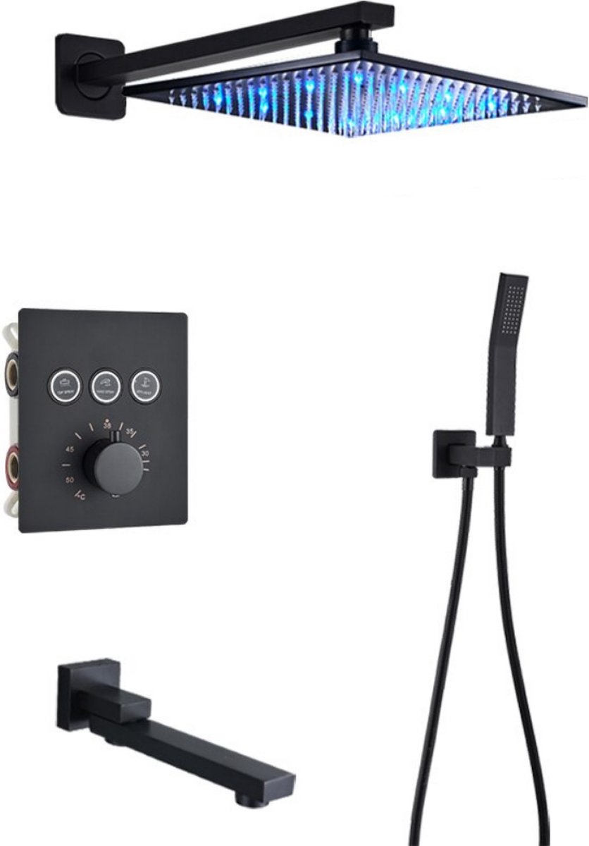 Dakta® LED Regendouche Inbouwdouche Douchekop Badkamerkraan