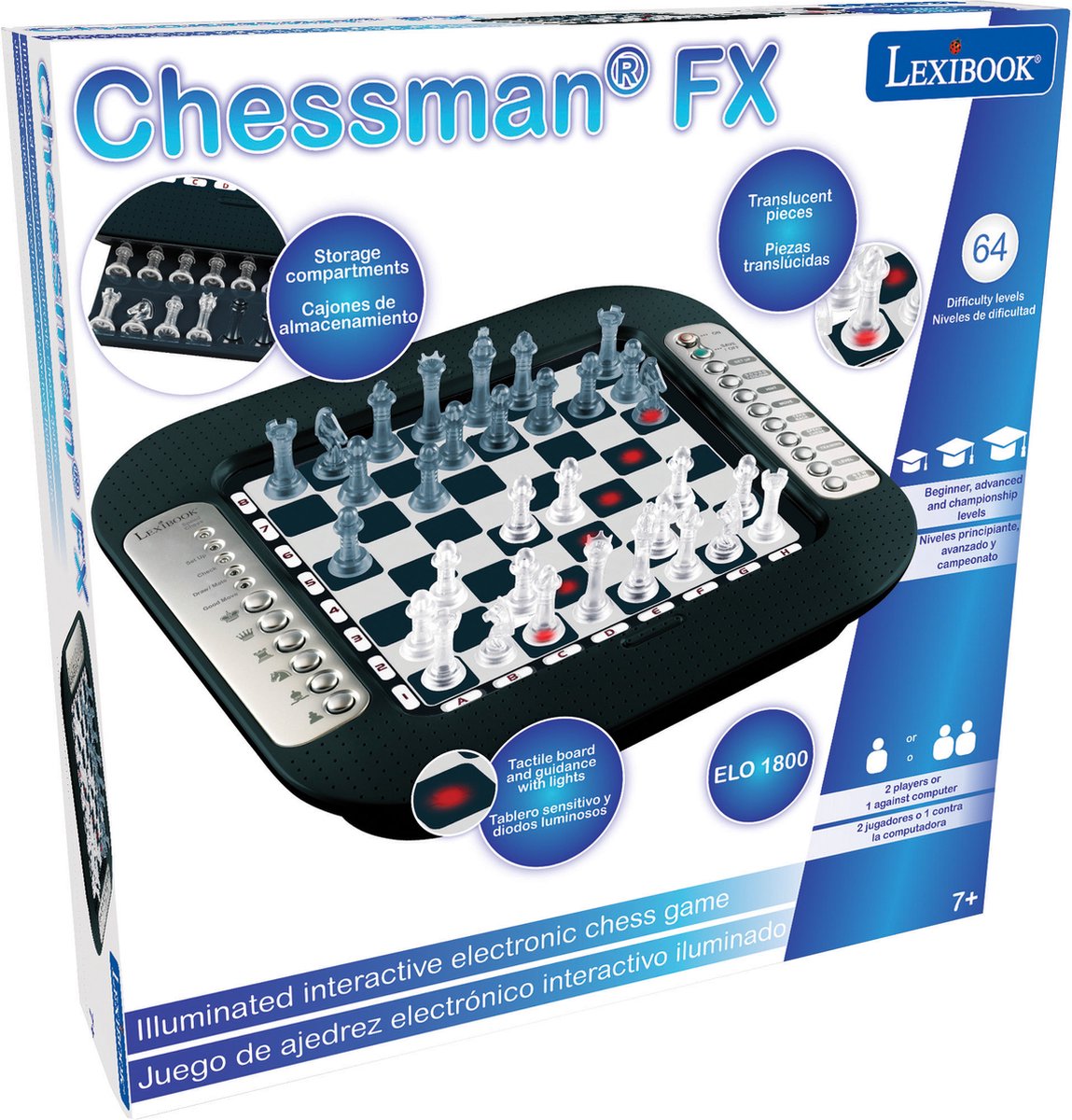 Jeu d'échecs électronique LEXIBOOK Chessman Elite - 2 joueurs - 7 an
